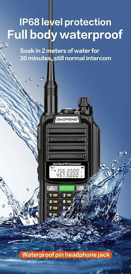 Baofeng Uv98-pro Wireless Transceiver UHF/VHF 8W with Monochrome Screen