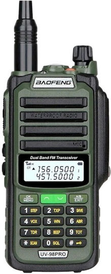 Baofeng Uv98-pro Wireless Transceiver UHF/VHF 8W with Monochrome Screen