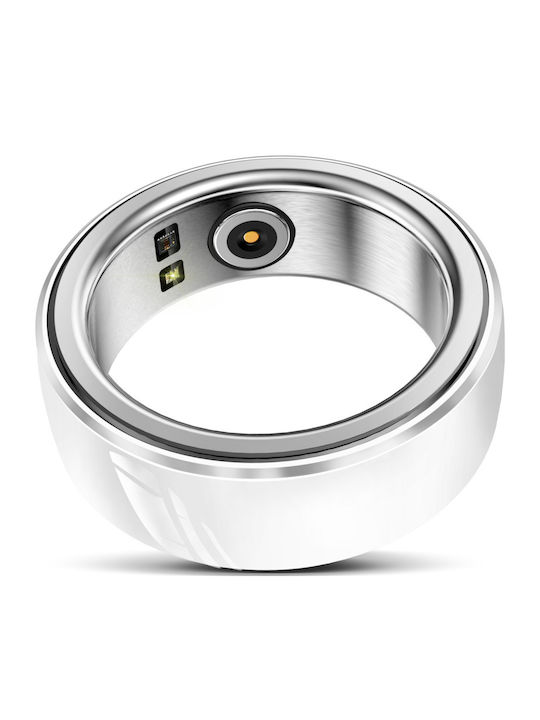 Fashion Smart Ring 20mm mit Pulsmesser Weiß