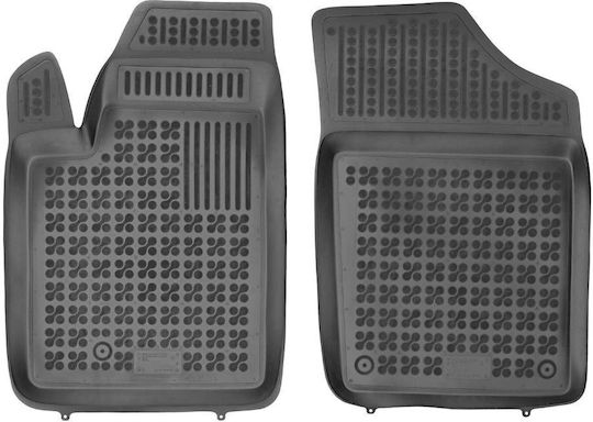 Rezaw Plast Front Mats 2pcs Tray Type for Peugeot Partner Citroen Berlingo 1999-2010 Black