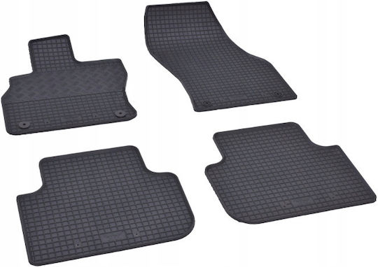 Rigum Set of Front and Rear Mats 4pcs for Audi Q3 2018+ Black