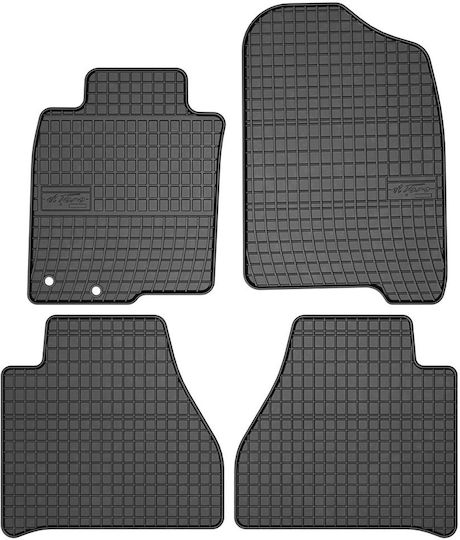 Frogum Set of Front and Rear Mats 4pcs for Nissan Navara 2016 Black