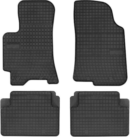 Frogum Set of Front and Rear Mats 4pcs for Ford Ka 2016 Black