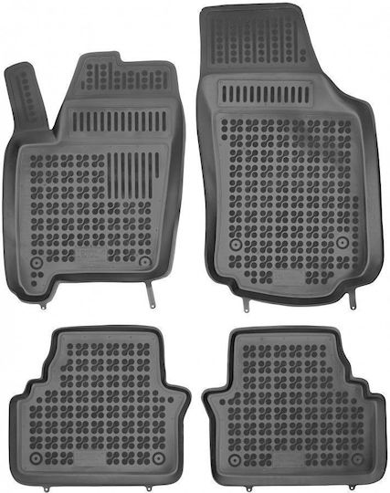 Rezaw Plast Set of Front and Rear Mats 4pcs Tray Type for Opel Meriva 2003-2010 Black