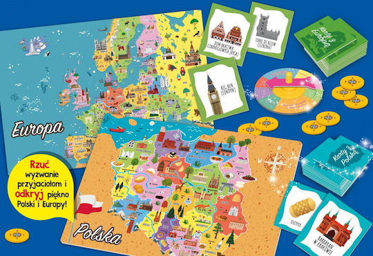 Board Game A Genius Is Looking For You: Poland and Europe for 3-6 Players 9+ Years Old (PL) Lisciani Giochi