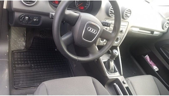 Frogum Satz Vorder- und Hintermatten 4Stück aus Gummi für Audi A3 2003-2013 Schwarz