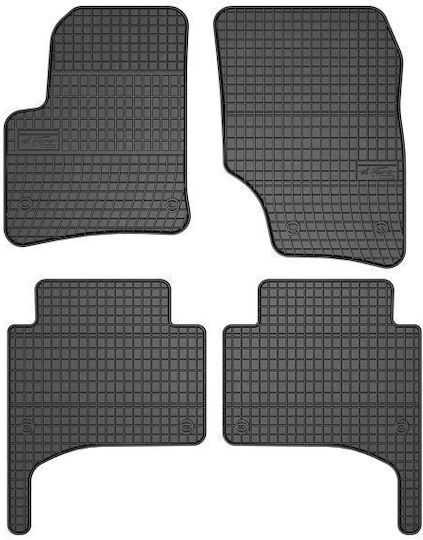 Frogum Set of Front and Rear Mats 4pcs for Volkswagen Touareg 2002-2010 Black