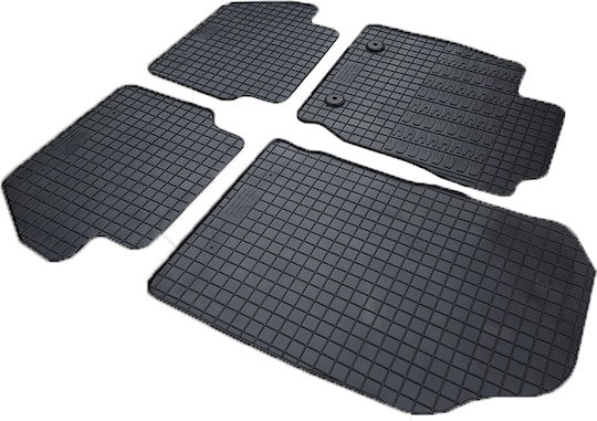Cik Set of Front and Rear Mats 4pcs for Ford EcoSport 2017+ Black
