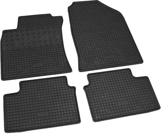 Rigum Σετ Μπροστινά και Πίσω Πατάκια 4τμχ για Hyundai i30 2017+ Μαύρα