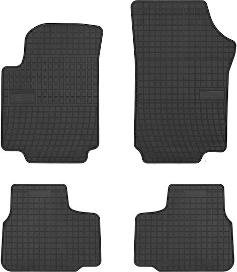 Frogum Set of Front and Rear Mats 4pcs for Seat Mii Skoda Citigo Volkswagen Up 2011 Black