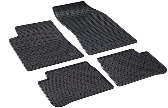Rigum Set of Front and Rear Mats 4pcs for Citroen C3 2016+ Black