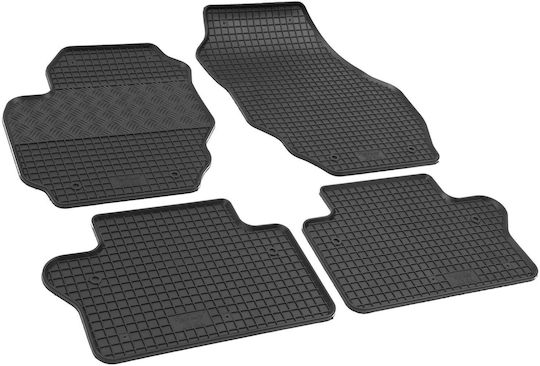 Rigum Set of Front and Rear Mats 4pcs for Volvo S80 / V70 / XC 70 2006 2016 Black