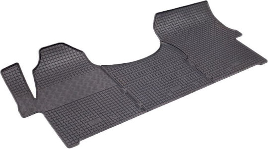 Rigum Rear Mats 3pcs for Mercedes-Benz Sprinter Volkswagen Crafter 2006-2016 Black