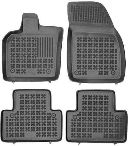 Rezaw Plast Set of Front and Rear Mats 4pcs Tray Type for Volvo S40 2004-2012 Black