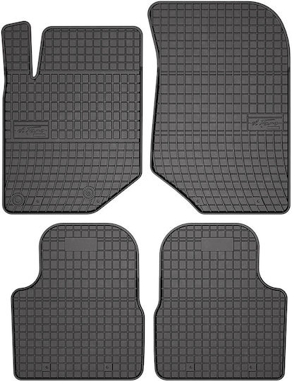 Frogum Set of Front and Rear Mats 4pcs for Peugeot 2008 2008 Black