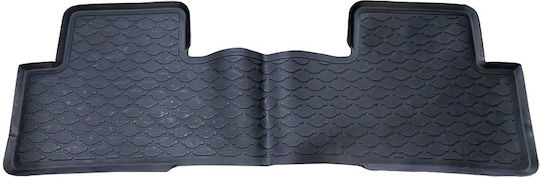 Set Front and Back Car Mats 3 Pieces Raised Sides Type for Peugeot 4007 Mitsubishi Outlander Citroen C-Crosser 2008-2012 Black