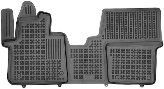 Rezaw Plast Μπροστινό Πατάκι Τύπου Σκαφάκι για Peugeot Traveller Toyota Proace (Verso) Citroen SpaceTourer 2014+ Μαύρο