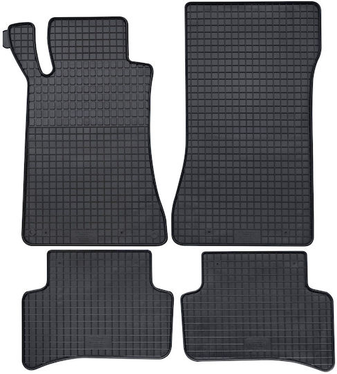 Petex Σετ Μπροστινά και Πίσω Πατάκια 4τμχ για Mercedes-Benz C Class 2000-2007 Μαύρα