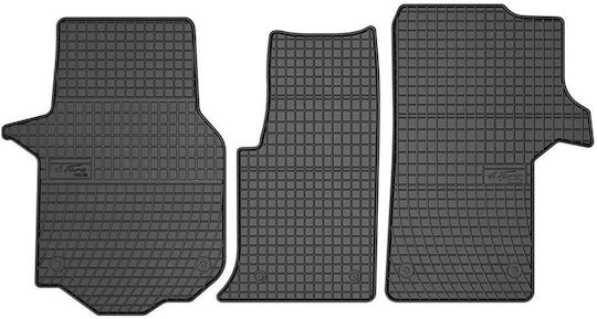 Frogum Set of Front and Rear Mats 3pcs for Volkswagen Crafter 2017 / Man TGE 2017 Black