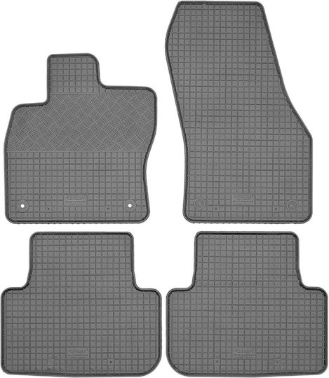 Rigum Σετ Μπροστινά και Πίσω Πατάκια 4τμχ για Volkswagen Golf 2013+ Μαύρα