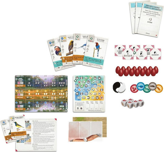 Game Expansion Playing on Wings: Birds of Asia for 1-7 Players 10+ Years Old (PL) Rebel Games