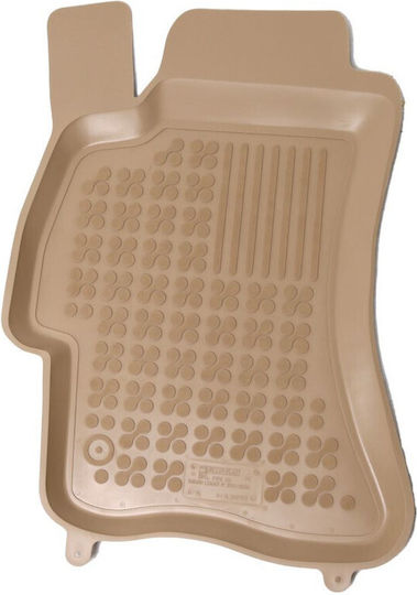 Rezaw Plast Satz Vorder- und Hintermatten Wannenartig 4Stück aus Gummi für Subaru Impreza 2007 Beige