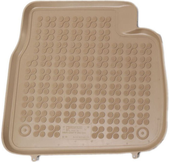 Rezaw Plast Satz Vorder- und Hintermatten Wannenartig 4Stück aus Gummi für Subaru Impreza 2007 Beige