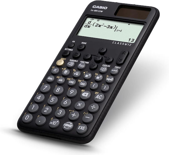 Casio Αριθμομηχανή Επιστημονική Τσέπης σε Μαύρο Χρώμα