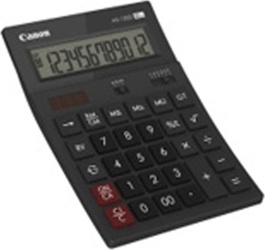 Canon AS-1200 Αριθμομηχανή 12 Ψηφίων σε Μαύρο Χρώμα