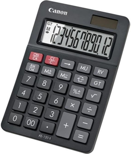 Canon AS-120II Αριθμομηχανή σε Μαύρο Χρώμα
