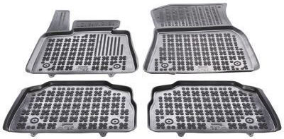 Rezaw Plast Set of Front and Rear Mats 4pcs Tray Type for BMW X6 2019+ Black