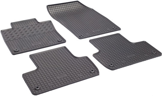Rigum Set of Front and Rear Mats 4pcs for Volvo XC 60 2017+ Black