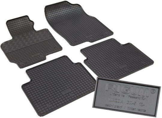 Rigum Set of Front and Rear Mats 4pcs for Mazda CX-5 2012 2017 Black