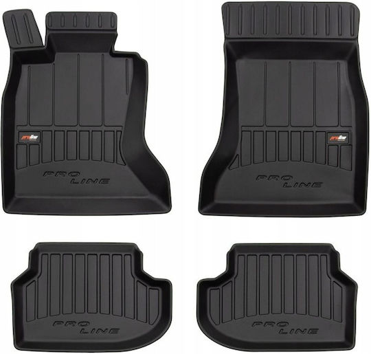 Frogum Satz Vorder- und Hintermatten 4Stück aus TPE für BMW Serie 5 / F10 2010-2017 Schwarz