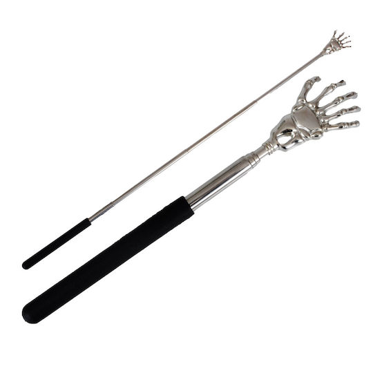 Foldable Back Head Scratcher Telescopic Handle Massager Gadget Black