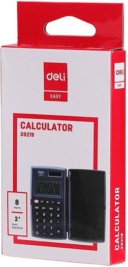 Deli Αριθμομηχανή Τσέπης 8 Ψηφίων σε Γκρι Χρώμα