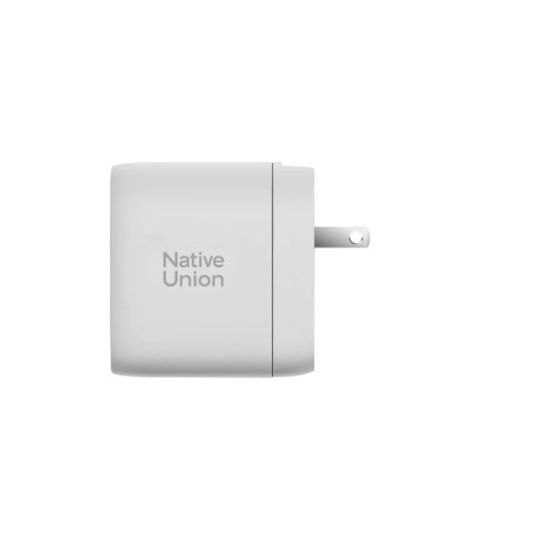 Native Union Зарядно Устройство Без Кабел GaN с 2 USB-A Изходни Порта и USB-C Изходен Порт 67W Power Delivery Бял