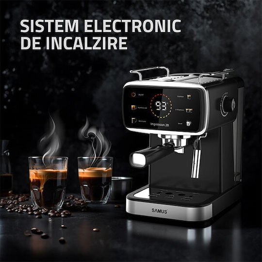 Samus Impression 20 Espressor Manual 1350W Presiune 20bar Negru