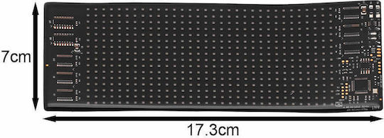 LED Sign One - Sided 7x17.3cm RGB