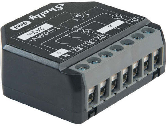 Shelly 2PM Gen4 Intelligenter Zwischenschalter 2 Kanäle Wi-Fi Bluetooth ZigBee & RF 10A