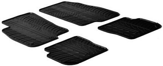 Lampa Set of Front and Rear Mats 4pcs Tray Type for Fiat Punto Evo 2010-2014 Black