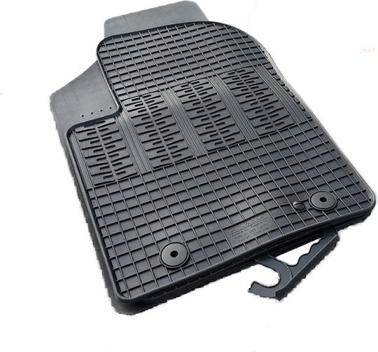 Cik Set of Front and Rear Mats 4pcs for Ford Ka 2008-2017 Black
