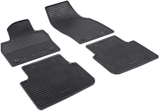 Rigum Set of Front and Rear Mats 4pcs for Skoda Scala 2019+ Black