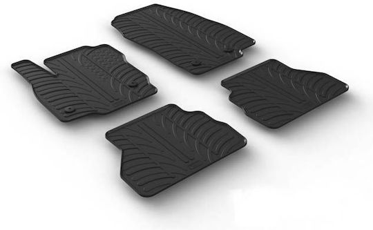 Auto Gs Set of Front and Rear Mats 4pcs for Ford B-Max 2015+ Black