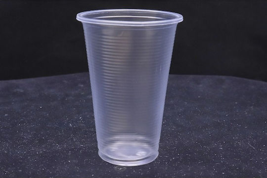 Lux Plast Βιοδιασπώμενο Ποτήρι μιας Χρήσης Πλαστικό Διάφανο 200ml 100τμχ