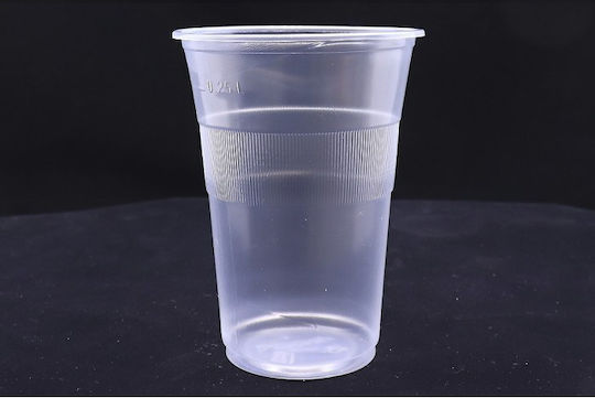 Lux Plast Lux Plast Disposable Cup Plastic Transparent 330ml 50pcs