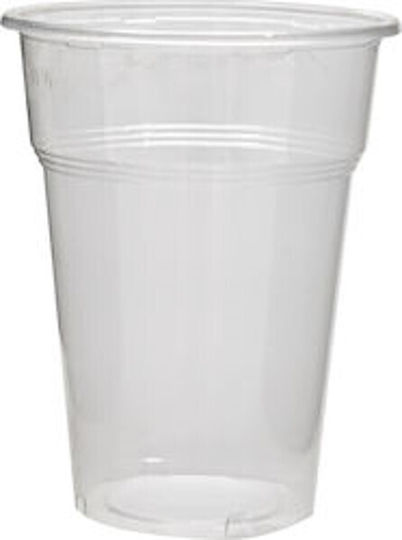 Lux Plast Lux Plast Disposable Cup Plastic Transparent 330ml 50pcs