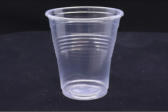 Lux Plast Disposable Cup Plastic Transparent 130ml 50pcs