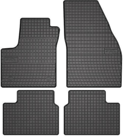 Frogum Set of Front and Rear Mats 4pcs for Opel Meriva 2010-2017 Black