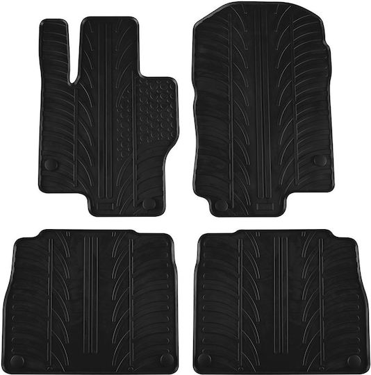 Gledring Set of Front and Rear Mats 4pcs for Mercedes-Benz GLS 2019 Black